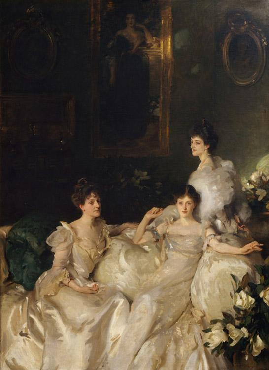 John Singer Sargent The Wyndham Sisters Lady Elcho,Mrs.Adeane,and Mrs.Tennanet (mk18) oil painting picture